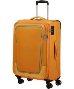 American Tourister Pulsonic 68cm Check-in Spinner - Sunset Yellow