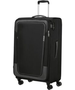 American Tourister Pulsonic 81cm Check-in Spinner - Asphalt Black