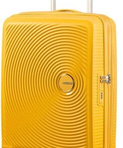 American Tourister Soundbox 55cm Expandable Spinner - Golden Yellow