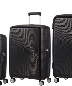 American Tourister Soundbox Spinners - Bass Black (Set of 3)