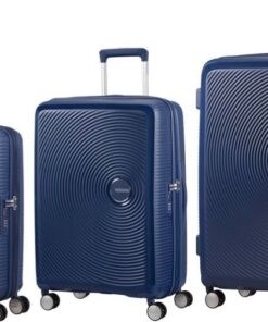 American Tourister Soundbox Spinners - Midnight Navy (Set of 3)