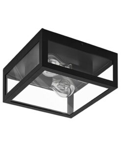 Amezola Ceiling Light Black E27 2x40w