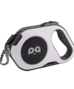 AML-001,Animal Leash With LED Torch - Black, White