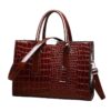 Amore Brown PU Leather Lady's Handbag