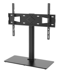 Anchor Tabletop 65" TV Stand Glass Metal Height Adjustable Swivel 45Kg