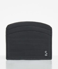 Angie Leather Cardholder - Black