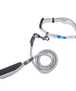 Animal Planet Collar And Rope Lead Bundle - Grey - L