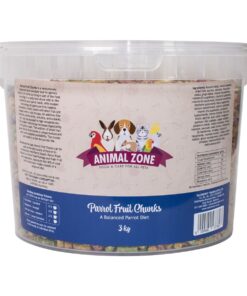 Animal Zone Parrot Food Fruit Chunks Value Tub - 3kg