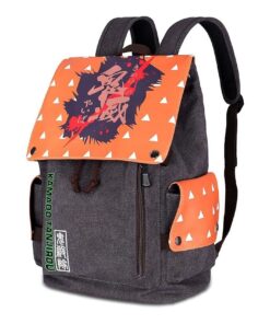 Anime Canvas and Leather Large Backpack 20L - Zenitsu