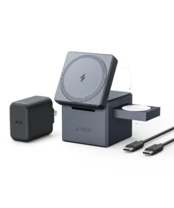 Anker 3-in-1 Cube with MagSafe - Gray