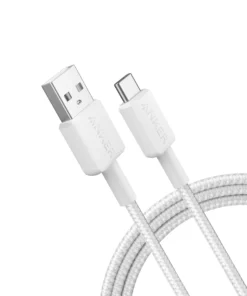 Anker 322 USB-A to USB-C Cable (3FT Braided) - White