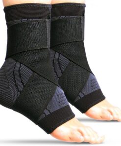 Ankle Brace Adjustable Ankle Compression Support - 2-Piece