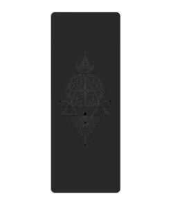 Ant Slip Pu Natural Rubber Eco-Friendly Materials Yoga Mat - Black