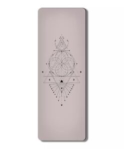 Ant Slip Pu Natural Rubber Eco-Friendly Materials Yoga Mat - Brown