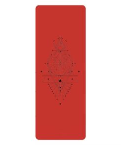 Ant Slip Pu Natural Rubber Eco-Friendly Materials Yoga Mat - Red