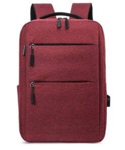 Anti-Theft Laptop Backpack for Travel Business with USB Charging Port - Red