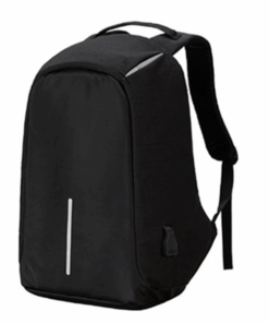 Anti-Theft Laptop Backpack with USB Charging Port - Black