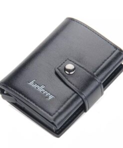 Anti-Theft - RFID PU Leather Slide Up Credit Card Wallet