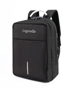 Anti-Theft Travel Backpack Laptop Bag with USB Charging Port & Lockable - Black