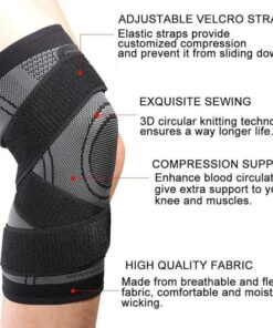 AOLIKES Professional Protective Knee Brace for all Sports â Black - S
