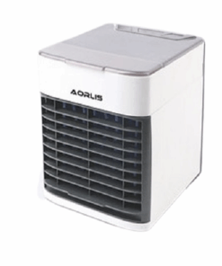 Aorlis 3 In 1 Mini Humidifier Air Cooling Water Tank Fan w/ LED Light