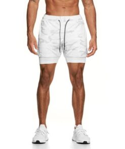 APEY Shorts For Men - 2 In 1 Sports Shorts With Phone Pocket - Gym Shorts