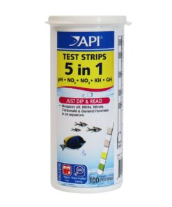 Api 5 In 1 Test Strips - Ph, No2, No3,Kh & Gh - 100 Strips
