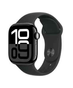 Apple Watch S10 GPS + Cell 42mm Jet Black Alu Case with Black SB SM