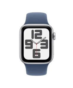 Apple Watch SE GPS 40mm Silver Alu Case with Denim Sport Band S/M
