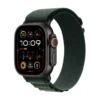 Apple Watch Ultra 2 Cell 49mm Blk Titanium with Dark Green Alpine Loop Med