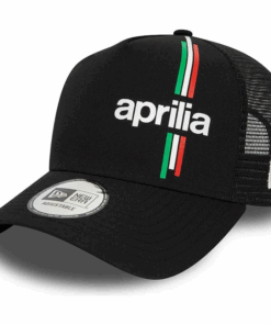 Aprilia Racing New Era Flawless Print E-Frame Trucker Cap - Black
