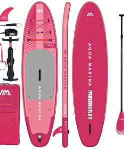 Aqua Marina Coral 10'2" Night Fade SUP - Stand-Up Paddleboard - Pink