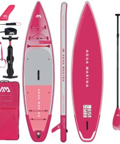 Aqua Marina Coral Touring 11'6" Night Fade SUP (Stand Up Paddleboard) - Pink
