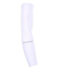 AQUA-X Sport UV Protection Arm Sports Sleeves - White
