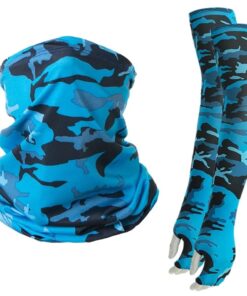 AquaFlex SunGuard - Sleeves and Face Mask Combo - Blue