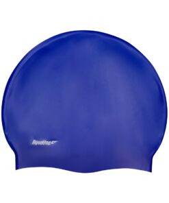 Aqualine Silicone Swim Cap - Navy