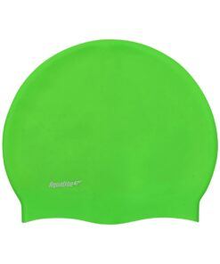Aqualine Silicone Swim Cap -  Neon Lime