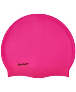 Aqualine Silicone Swim Cap - Neon Pink