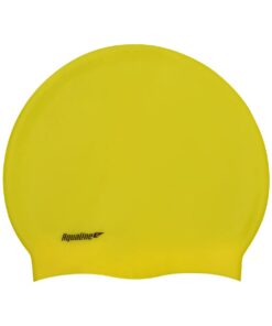 Aqualine Silicone Swim Cap - Yellow