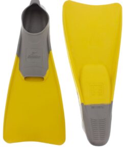 Aqualine Swim Fins -  Grey/Yellow (Size: 5-7)
