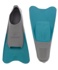 Aqualine Training Fins - Grey/Aqua (Size: 1-3)