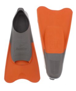 Aqualine Training Fins - Grey/Orange (Size: 3-5)