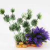 Aquarium Aquascape Artificial Plastic Plant for Fish Tank - Purple & White
