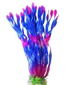 Aquarium Artificial Large Sea Weed - 36cm - Blue