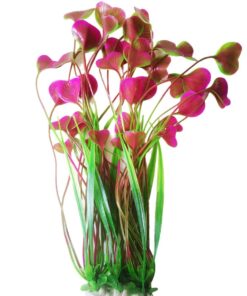 Aquarium Artificial Large Water Plants - 36cm - Red