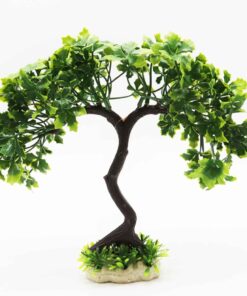Aquarium Decorative Tree Tall Size Plastic For Fish Tank - 36cm (green)