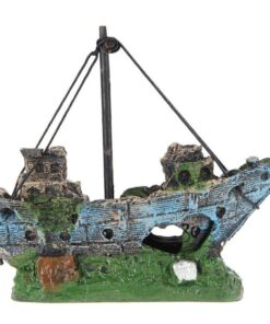 Aquarium Fish Tank Pirate Ship Decor