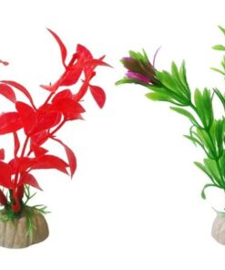Aquarium Plastic Plants 12cm - Set Of 4 - Plant Set 2