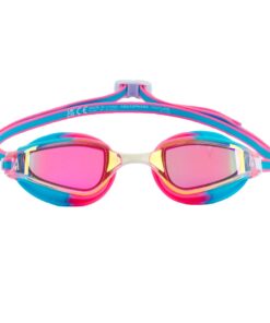Aquasphere Fastlane - Pink Titanium Mirrored Lens - Pink/Blue Swim Goggles