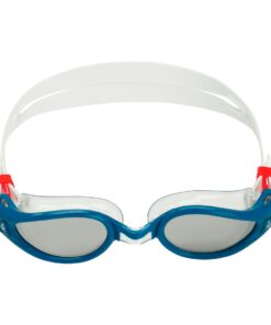 Aquasphere Kaiman Exo - Silver Titanium Mirrored Lens - Petrol Swim Goggles